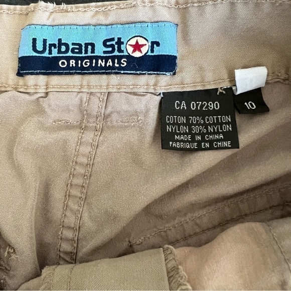 Vintage 80s 90s High Rise Khaki Cargo Shorts - Picture 7 of 7